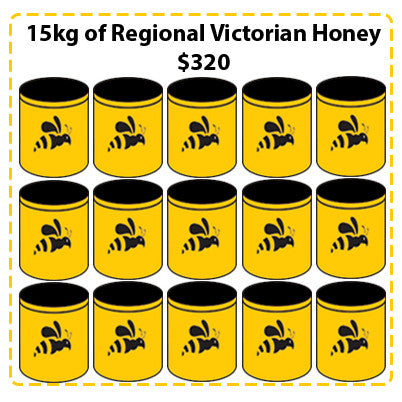 Off Site Hive Sponsorships - 15kg Regional Victorian Honey