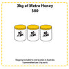 Off Site Hive Sponsorships - 3kg Metro Honey