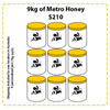 Off Site Hive Sponsorships - 9kg Metro Honey